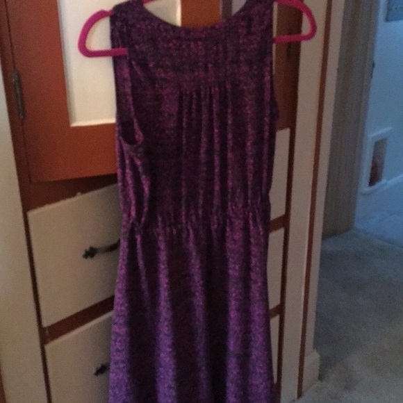 Rebecca Taylor 100% Silk Purple & Black Dress Sz 4 - Picture 8 of 8